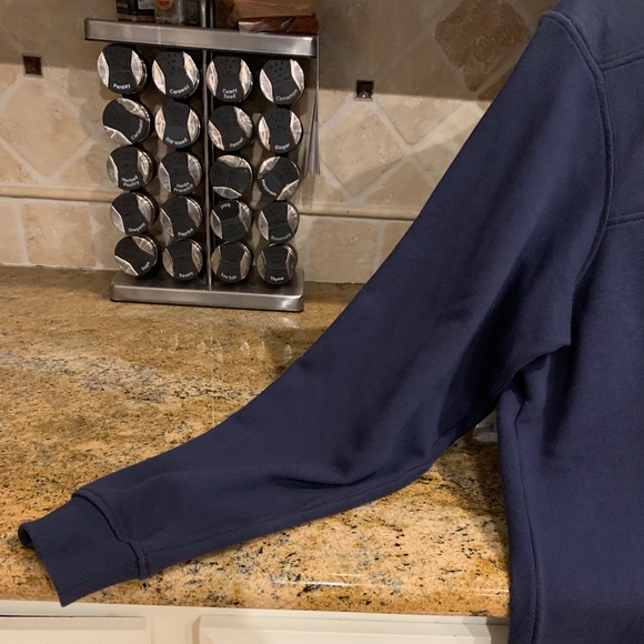 Vinyard Vines Navy Quarter Zip Sweater Jacket - Picture 7 of 8
